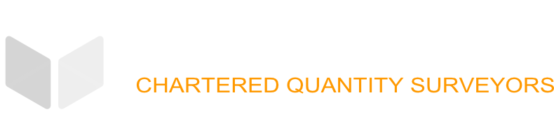 Logo white cube and name text and yellow subtext- BACCQS Byrne and Co Quantity Chartered - Quantity Surveyor Cork